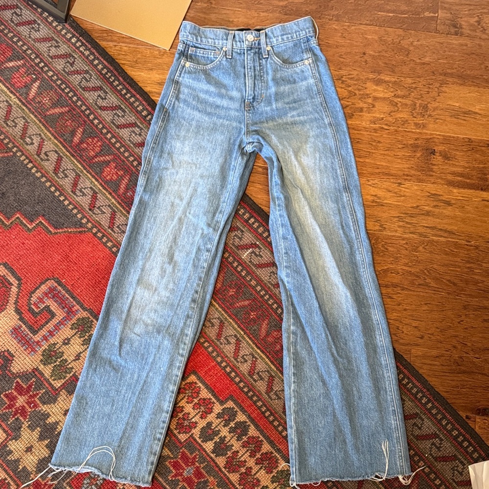 Veronica Beard Light Blue Wide Leg Jeans